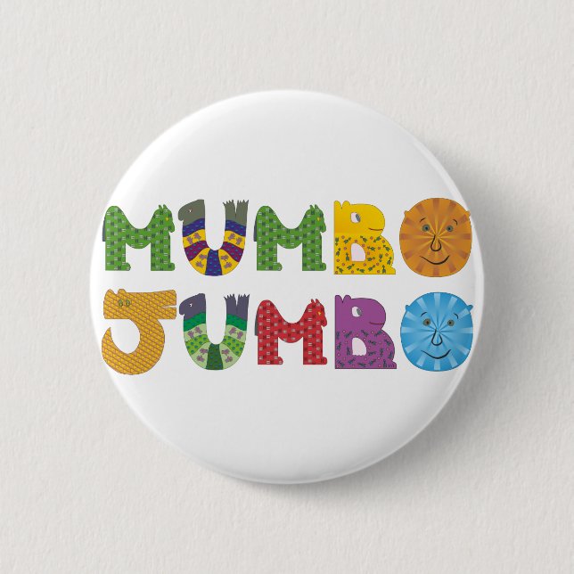 Mumbo Jumbo Pinback Button (Front)