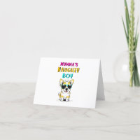 Mumma's Naughty Boy Dogs Best Gift On Mother's Day