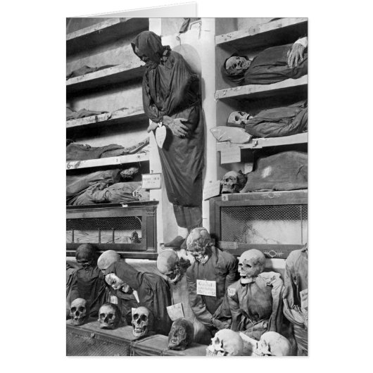 Mummies in the Palermo catacombs, Italy (Front)