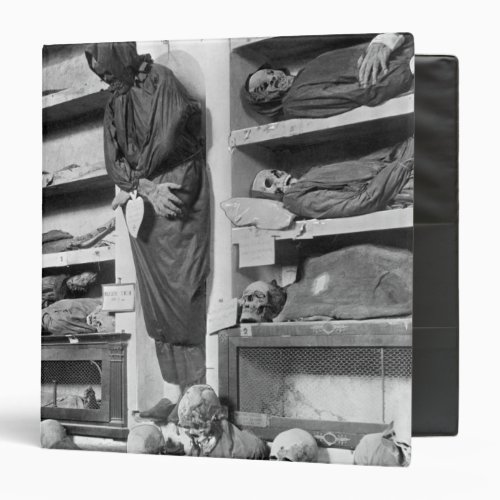 Mummies in the Palermo catacombs Italy 3 Ring Binder