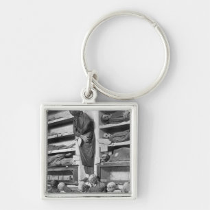 Mummies in the Palermo catacombs, Italy Keychain