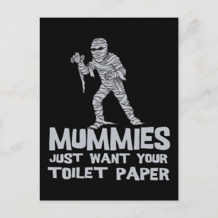mummies just want your toilet paper funny tshirt postcard