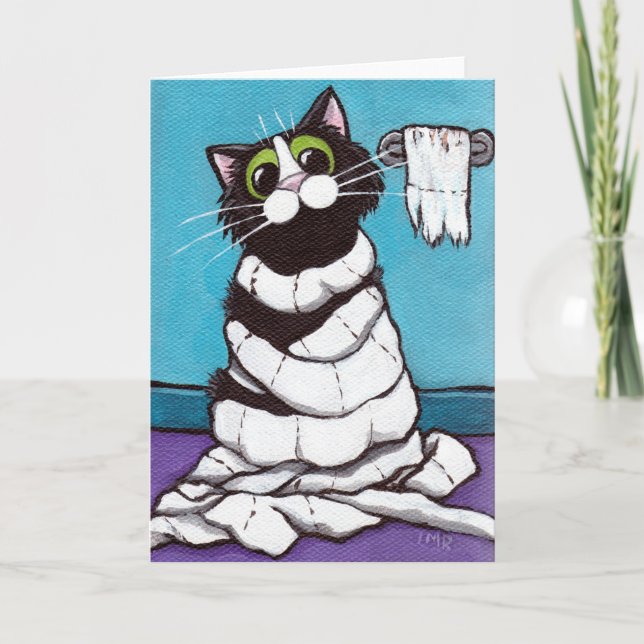 Mummified Cat Card (Front)