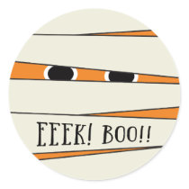 Mummified Halloween in Pumpkin Sticker