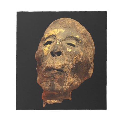 Mummified Human Male Head Mummy Notepad