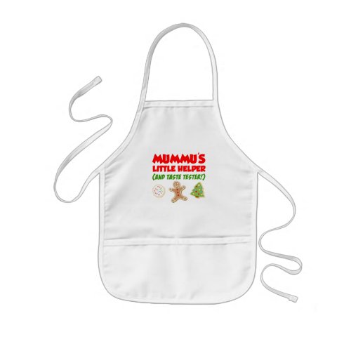 Mummus Little Helper Christmas Cookies Kids Apron