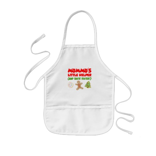 Mummu's Little Helper Christmas Cookies Kids' Apron (Front)