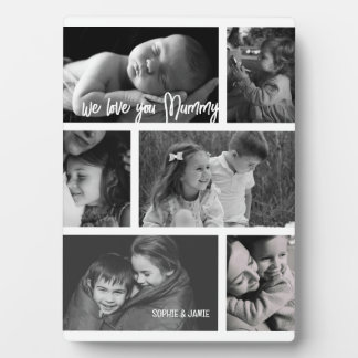 Mummy 6 Photo Collage Plaque