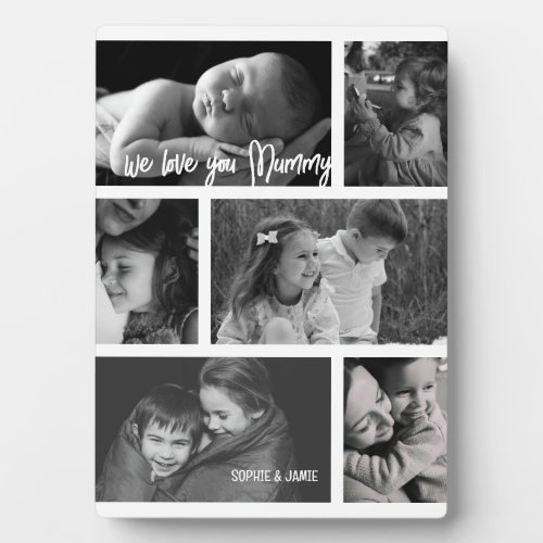 Mummy 6 Photo Collage Plaque