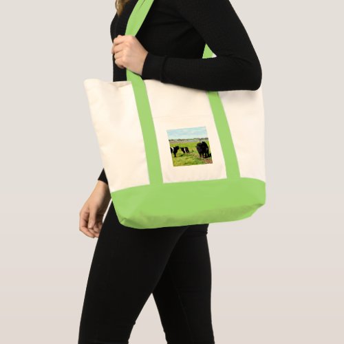Mummy And Baby Galloway Cow Impulse Tote Bag
