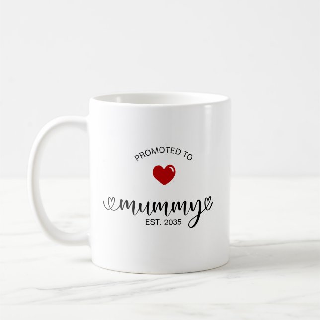 Mummy Established New Mom Gift Coffee Mug (Left)