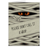 Mummy Eyes Halloween Call it a Wrap Orange ID685 (Front)