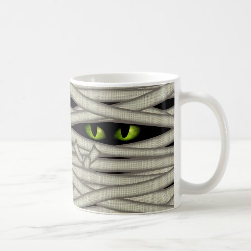 Mummy Eyes Halloween Green ID685 Coffee Mug
