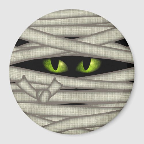 Mummy Eyes Halloween Green ID685 Magnet