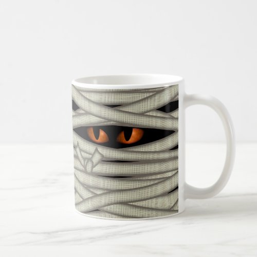 Mummy Eyes Halloween Orange ID685 Coffee Mug