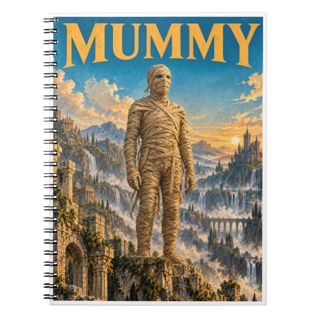 Mummy, Gothic Fantasy Monster Notebook (Front)