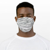 MUMMY HALLOWEEN ADULT CLOTH FACE MASK (Worn)
