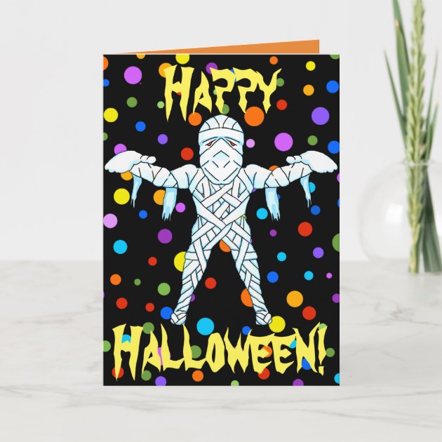 Mummy Halloween Greeting Card