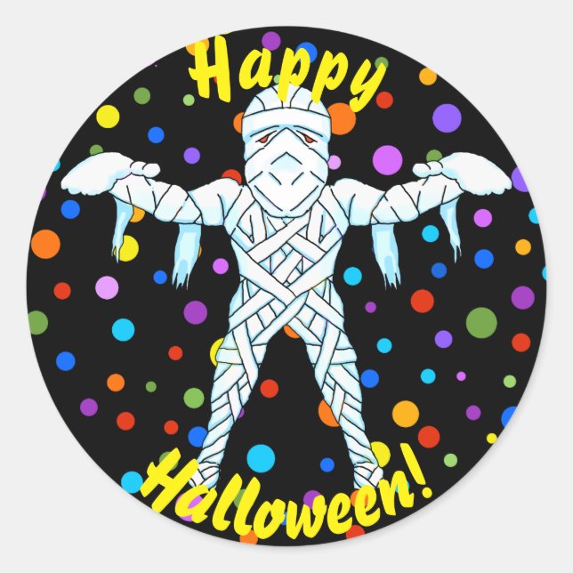 Mummy Halloween Stickers (Front)