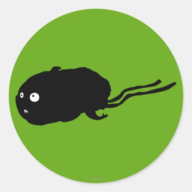 Mummy Hamster Silhouette Classic Round Sticker (Front)
