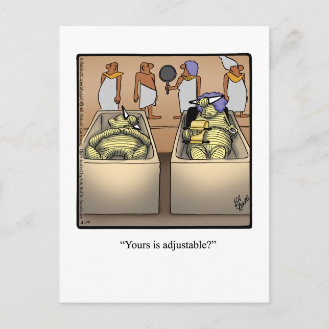 Mummy Humor Postcard (Front)