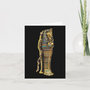 Mummy In Sarcophagus Hallowen Costume  Card