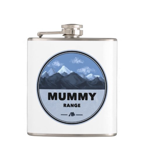 Mummy Mountain Range Colorado Camping Flask