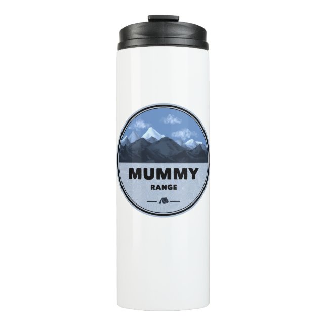 Mummy Mountain Range Colorado Camping Thermal Tumbler (Front)