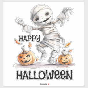 Mummy Moves – A Halloween Hello in Wraps Sticker