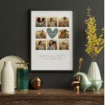 Mummy multi photo heart sage green quote elegant canvas print<br><div class="desc">Mummy script heart sage green elegant multi photo quote "It’s not what we have in life but who we have in life that matters" birthday,  Christmas,  mothers day home decor gift.</div>