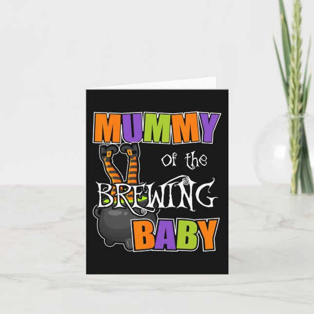 Mummy of Brewing Baby  Halloween Costumes Card (Front)