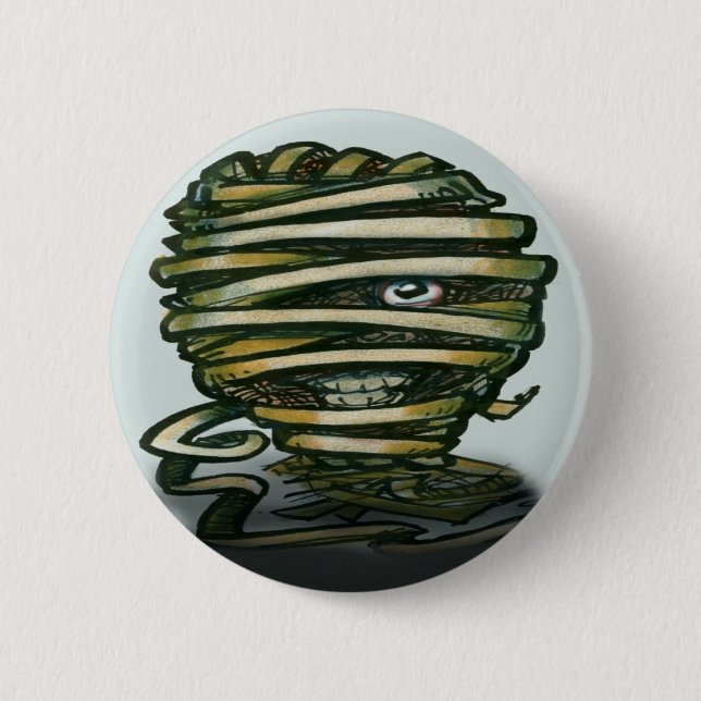 Mummy Pinback Button (Front)