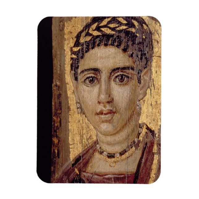 Mummy Portrait of a Woman, from Fayum, Romano-Egyp Magnet (Vertical)