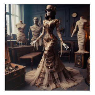 Mummy Queen Steampunk Victorian Gothic Acrylic Print