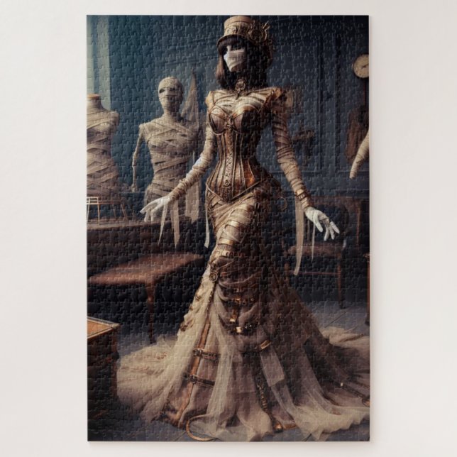 Mummy Queen Steampunk Victorian Gothic Jigsaw Puzzle (Vertical)