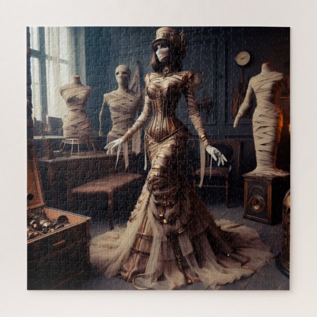 Mummy Queen Steampunk Victorian Gothic Jigsaw Puzzle (Vertical)