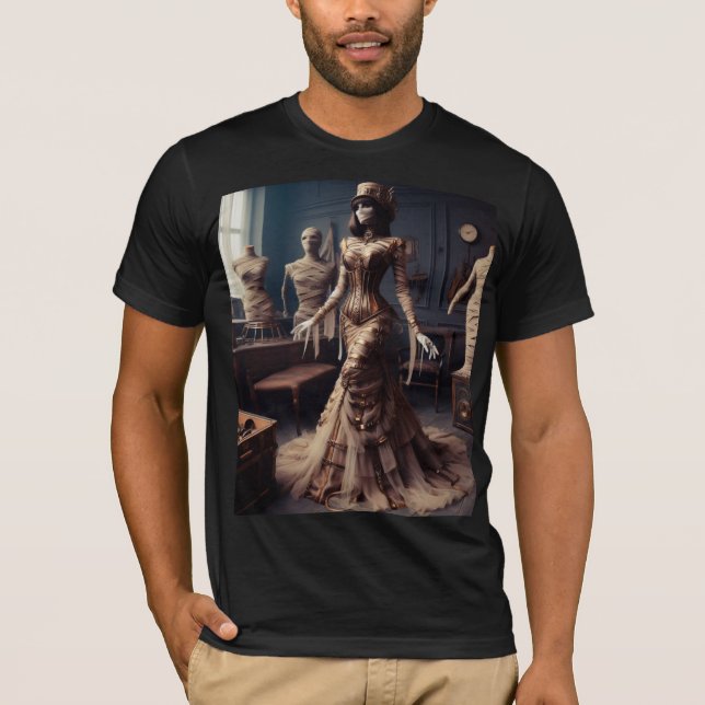 Mummy Queen Steampunk Vintage Victorian  T-Shirt (Front)