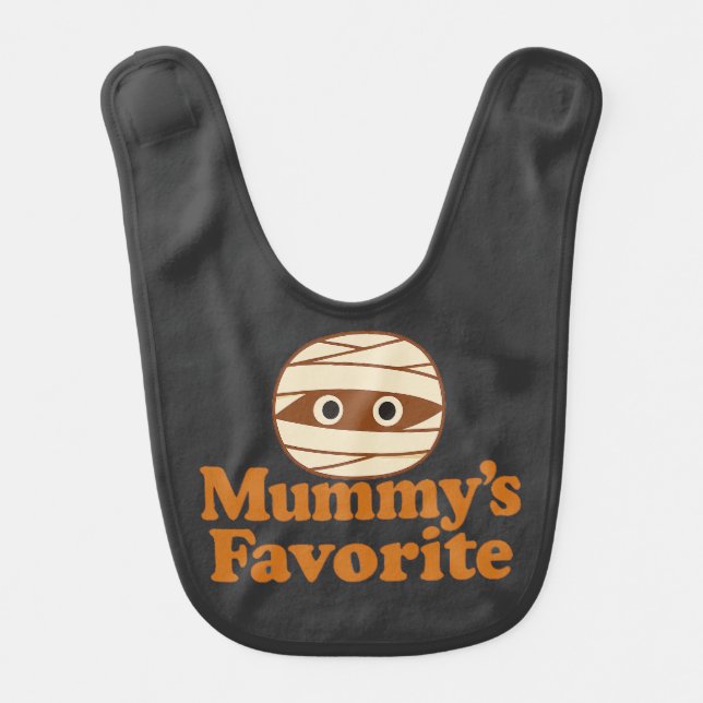 Mummy’s Favorite – Funny Halloween Cute Baby Bib (Front)