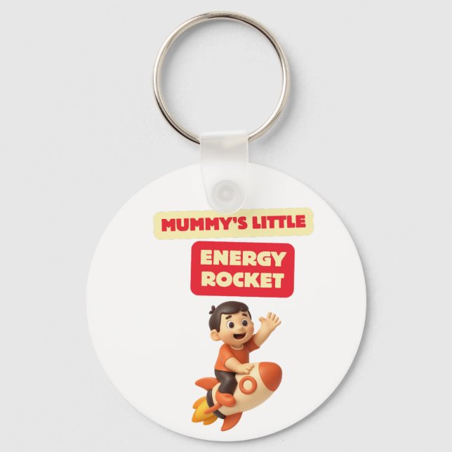 Mummy’s Little Energy Rocket Keychain (Front)