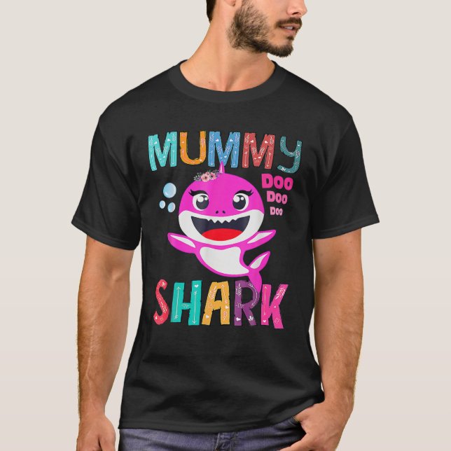 Mummy Shark Doo Doo - Mother's Day Mommy Shark T-Shirt (Front)