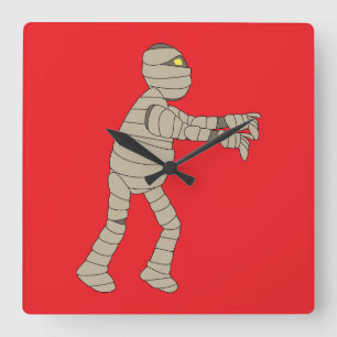Mummy Square Wall Clock
