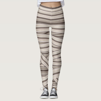 Mummy Stripes Halloween Leggings
