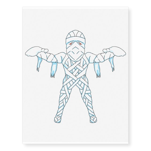 Mummy Temporary Tattoos (Front)