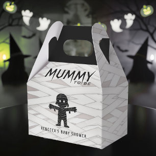 Mummy to Be Halloween Baby Shower Favor Boxes