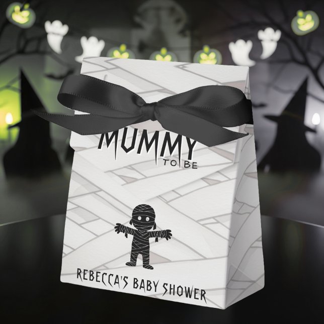 Mummy to Be Halloween Baby Shower Favor Boxes (Mummy to Be Halloween Baby Shower Favor Boxes
)