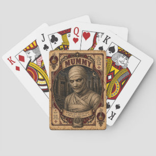 Mummy, Vintage Circus Monsters Poker Cards