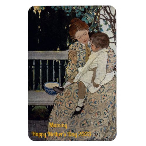 MUMMY  VINTAGE Painting Mothers Day   Magnet