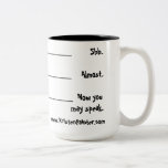 Mummy's Diner mug - tolerance levels<br><div class="desc">Comes with a handy guide for your family!</div>
