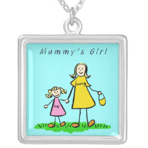 Mummy's Girl - Blond Mother & Daughter Necklace