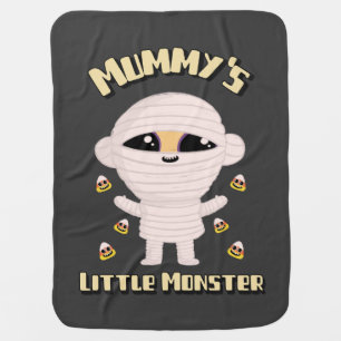 Mummy's Little Monster Halloween Baby Blanket